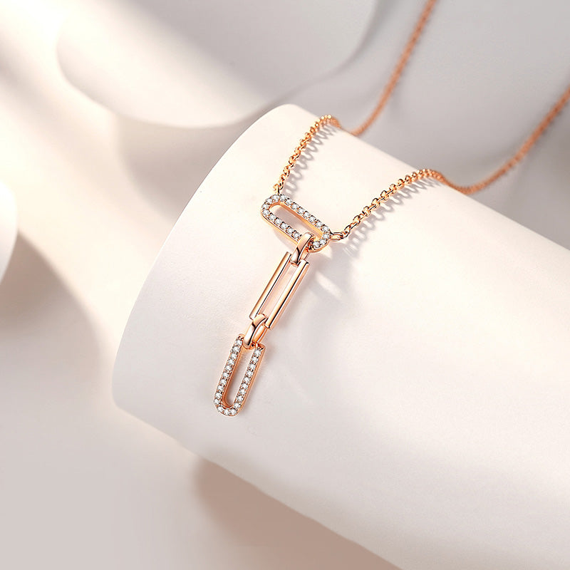 Charlotte || Chain necklace with zircon diamonds