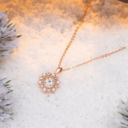 Sophia || Snowflake Necklace Zircon Stone