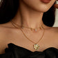 Vendors Letter Pendant Necklace Gold Plated Layered Necklaces