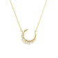 Paisley || Pearl moon celestial pendant necklace