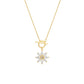 Zoe || Dainty daisy pendant necklace